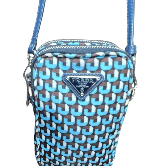 Prada Mini Messenger Tessuto Nylon Blue - Picture 2 of 12